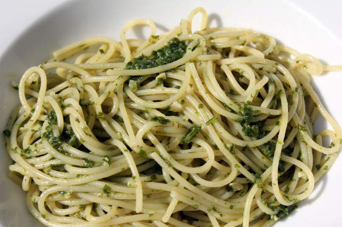 Spaghetti Basilikumpesto